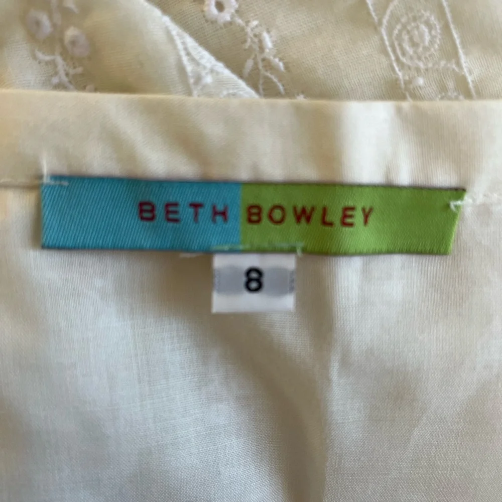 NWOT ANTHROPOLOGIE Beth Bowley ivory eyelet skirt